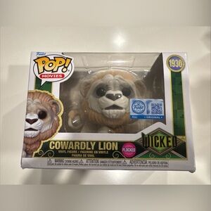 Funko Pop Movies Wicked Cowardly Lion #1930 Flocked Vinyl Figure